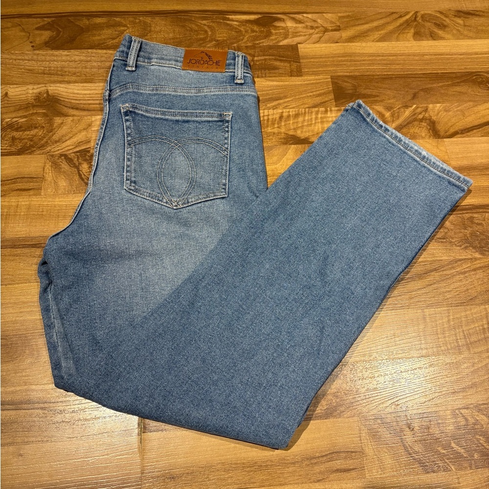Jordache Vintage High Rise Straight Jean NWT Size 12 Denim
